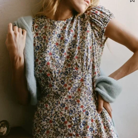 Doen Rhodia floral-print organic cotton-voile midi dress - Picture 3 of 16